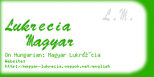lukrecia magyar business card